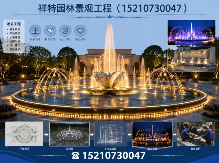 清苑区喷泉工程展示图